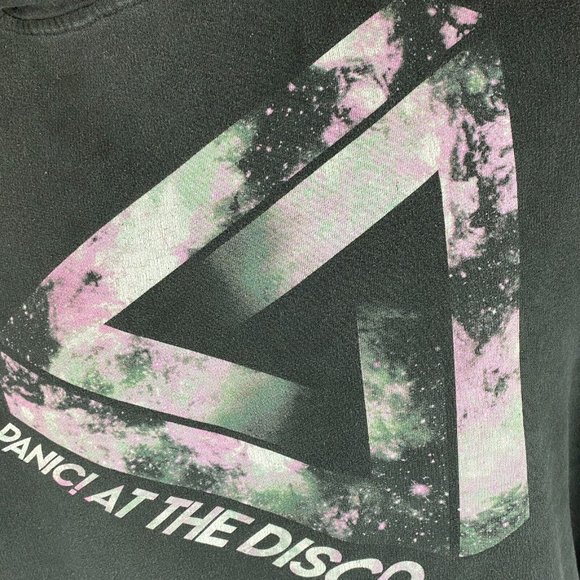 Panic! At The Disco Triangle Galaxy Hoodie Sweatshirt Size XL Pop Rock Punk Emo - Picture 4 of 12